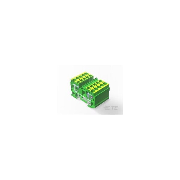 Te Connectivity 6 Mm 2 Wire 1 In 1 Out Spring Clamp Type Terminal Block With Ground Function 2271588-1 - main